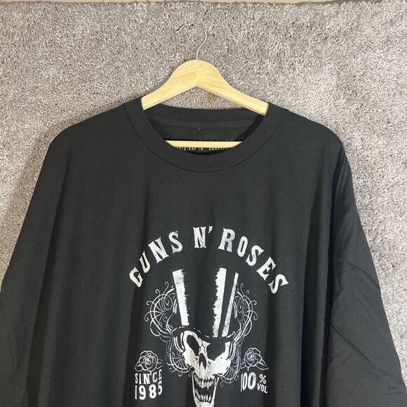 Guns N' Roses Men’s 5XL Graphic Band Tee Black Cotton Short Sleeve T-Shirt Rock - Picture 6 of 10